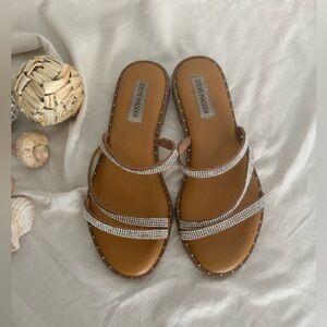 Steve Madden Rhinestone Embellished Strappy Sandals
